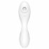 Satisfyer Καμπύλη Τριάδα 5+ - έξυπνος αεροκυμάτων 2σε1 δονητής (λευκός) 