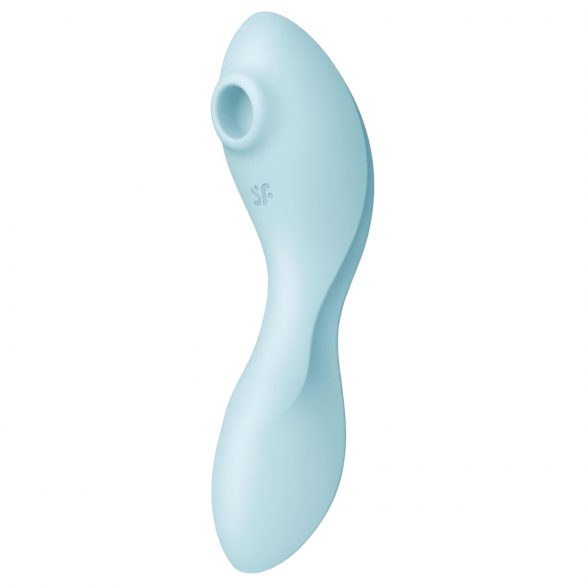 Satisfyer Curvy Trinity 5+ - έξυπνος δονητής 2 σε 1 με κυματισμούς αέρα (μπλε)