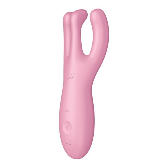 Satisfyer Threesome 4 - έξυπνος δονητής κλειτορίδας (ροζ) 