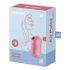 Satisfyer Cotton Candy - επαναφορτιζόμενος κλειτοριδικός δονητής με κυματισμό αέρα (κοραλλί) 