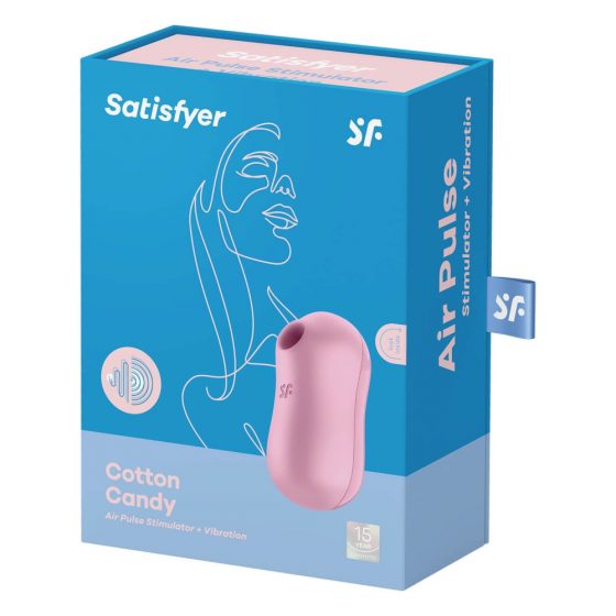 Satisfyer Cotton Candy - επαναφορτιζόμενος κλειτοριδικός δονητής με τεχνολογία αεροπαλμών (μωβ)