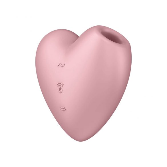 Satisfyer Cutie Heart - επαναφορτιζόμενος κλειτοριδικός δονητής κύματος αέρα (ροζ) 