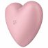 Satisfyer Cutie Heart - επαναφορτιζόμενος κλειτοριδικός δονητής κύματος αέρα (ροζ) 