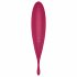 Satisfyer Twirling Pro - έξυπνος δονητής κλειτορίδας 2 σε 1 (κόκκινος) 