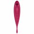 Satisfyer Twirling Pro - έξυπνος δονητής κλειτορίδας 2 σε 1 (κόκκινος) 