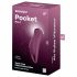 Satisfyer Pocket Pro 1 - φορητός επαναφορτιζόμενος κλειτοριδικός διεγέρτης με κύματα πίεσης (μωβ) 