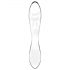 Satisfyer Dazzling Crystal 1 - Γυάλινο δονητής με 2 άκρες (διάφανο)