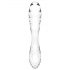 Satisfyer Dazzling Crystal 1 - Γυάλινο δονητής με 2 άκρες (διάφανο)