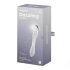 Satisfyer Dazzling Crystal 1 - Γυάλινο δονητής με 2 άκρες (διάφανο)