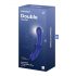 Satisfyer Double Crystal - Διπλό γυάλινο dildo (μπλε)