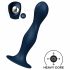 Satisfyer Double Ball-R - βαρύνουσα δονητής με βεντούζα (σκούρο μπλε) 