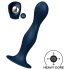 Satisfyer Double Ball-R - δονητής με βεντούζα και βάρος (σκούρο μπλε)