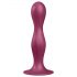 Satisfyer Double Ball-R - βεντουζωτό βαριδιούχα δονητής (κόκκινο)