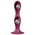 Satisfyer Double Ball-R - βεντουζωτό βαριδιούχα δονητής (κόκκινο)