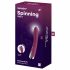 Satisfyer Spinning Vibe 1 - περιστρεφόμενος δονητής με κεφαλή G-σημείου (κόκκινος) 