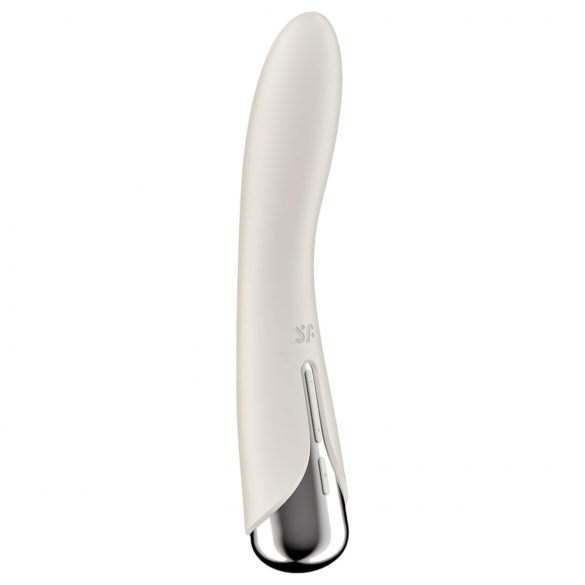 Satisfyer Spinning Vibe 1 - περιστρεφόμενη κεφαλή G-spot δονητής (μπεζ)