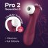 Satisfyer Pro 2 Gen3 - επαναφορτιζόμενος διεγέρτης κλειτορίδας με κυματιστή αέρα (μπορντό) 