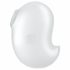 Satisfyer Cutie Ghost - επαναφορτιζόμενος κλειτοριδικός διεγέρτης κύματος αέρα (λευκός) 