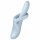 Satisfyer Heat Flex 4 - δονητής με θέρμανση και βραχίονα κλειτορίδας (ασημί)