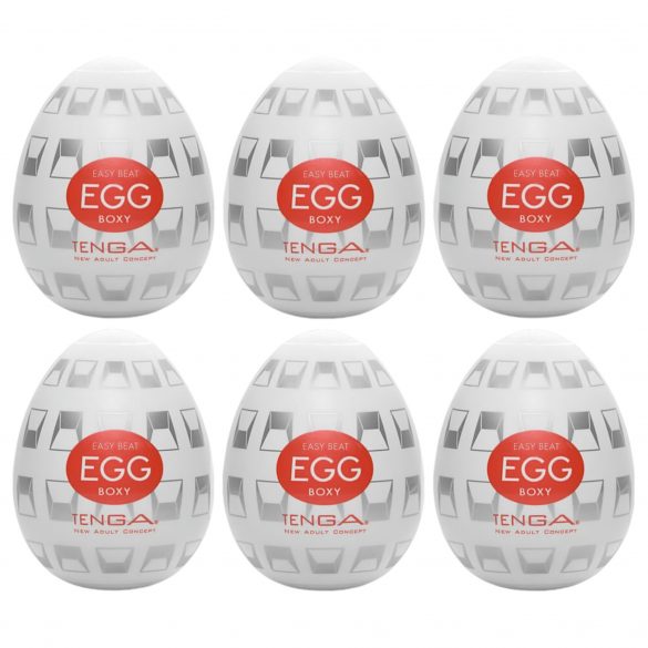 TENGA Egg Boxy - αυγό αυνανισμού (6 τεμάχια)