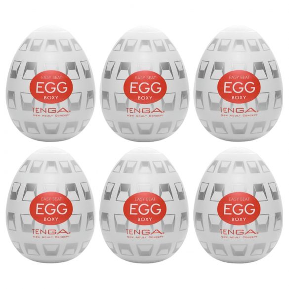 TENGA Egg Boxy - αυγό αυνανισμού (6 τεμάχια)