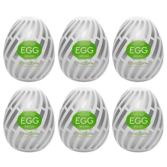 TENGA Egg Brush - αυγό αυνανισμού (6 τεμάχια)