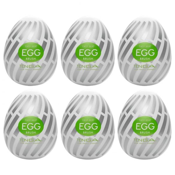 TENGA Egg Brush - αυγό αυνανισμού (6 τεμάχια)