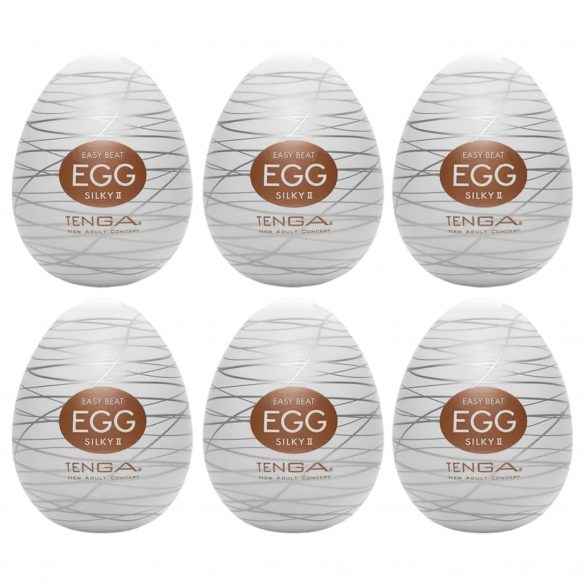 TENGA Egg Silky II - αυγό για αυνανισμό (6 τεμάχια)