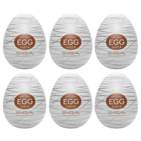 TENGA Egg Silky II - αυγό για αυνανισμό (6 τεμάχια)