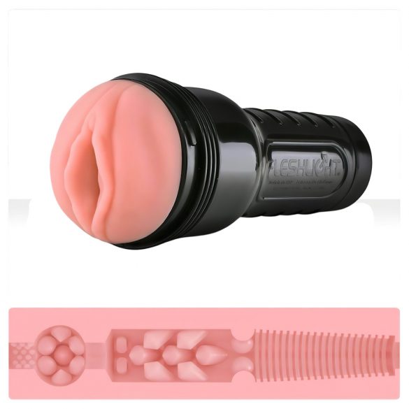 Fleshlight Pink Lady Destroya - ρεαλιστικός τεχνητός κόλπος σε θήκη (φυσικό)