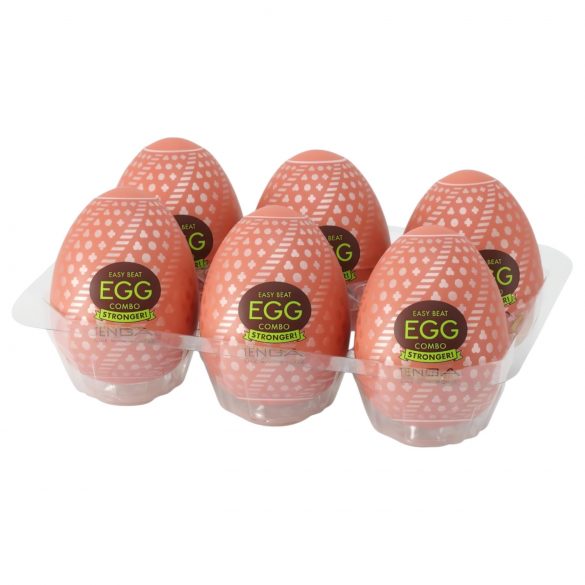 TENGA Egg Combo Stronger - αυγό αυνανισμού (6 τεμάχια)