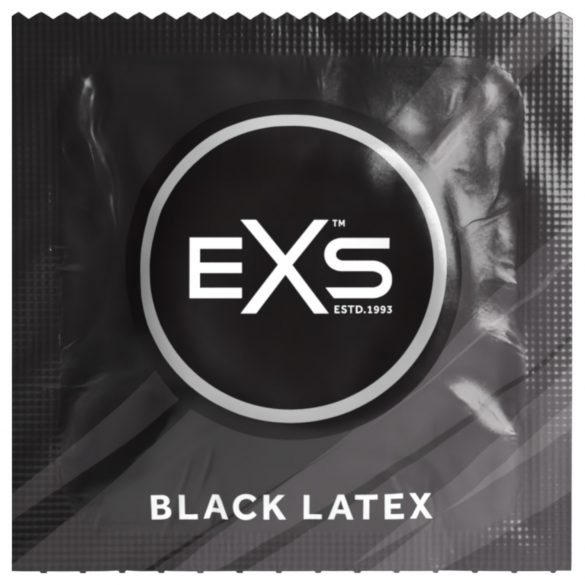 EXS Black - λάτεξ προφυλακτικά - μαύρο (12 τεμ)