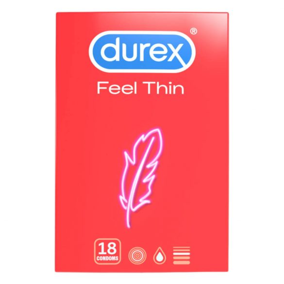 Durex Feel Thin - προφυλακτικά με αίσθηση φυσικότητας (18 τεμάχια)