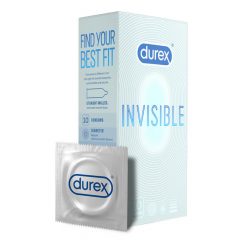   Durex Αόρατο Εξαιρετικά Ευαίσθητο - λεπτό προφυλακτικό (10τεμ)