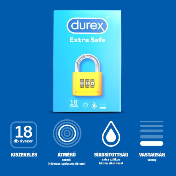 Durex Εξαιρετικά Ασφαλή - ασφαλή προφυλακτικά (18τμχ)