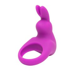   Χαρούμενος κουνελάκι δαχτυλίδι πέους με δόνηση και μπαταρία (μοβ)