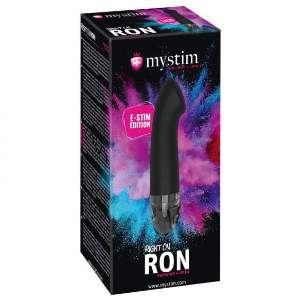 mystim Right on Ron E-Stim - μαύρο ηλεκτρο G-spot δονητής