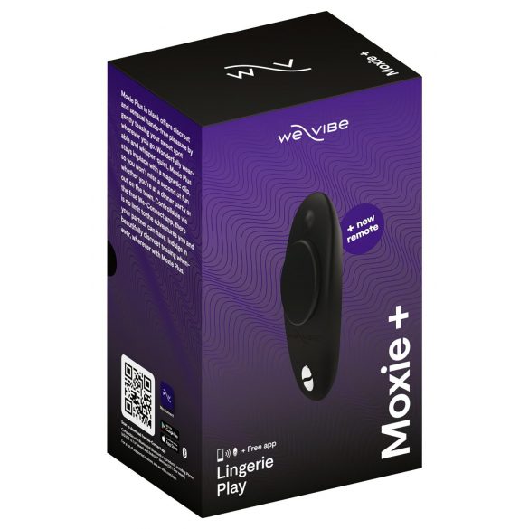 We-Vibe Moxie+ - ασύρματος, έξυπνος δονητής κλειτορίδας (μαύρο) 