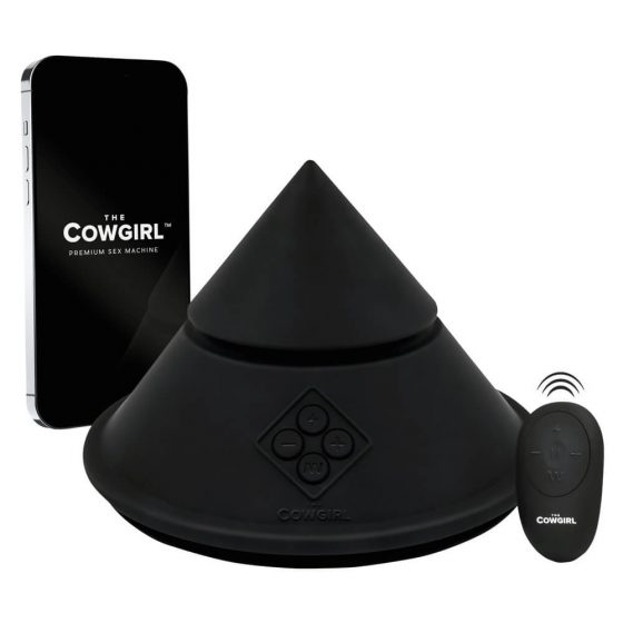Η Cone Καουγκιρλ - έξυπνο σεξουαλικό μηχάνημα με διαφορετικά εξαρτήματα (μαύρο)
