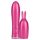 Durex Πειράξτε & Δονηθείτε - επαναφορτιζόμενος δονητής ράβδου με εξάρτημα διέγερσης κλειτορίδας λαγουδάκι (ροζ)