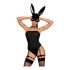 Obsessive OB7008 Sexy Bunny - κοστούμι λαγουδάκι (μαύρο)  - L/XL