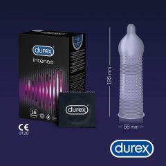   Durex Intense - με ραβδώσεις και κουκκίδες προφυλακτικό (16 τεμάχια)