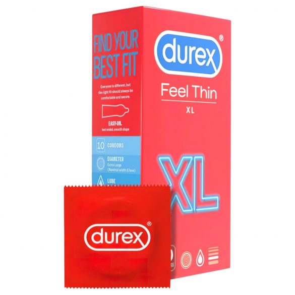 Durex Feel Thin XL - προφυλακτικά για φυσική αίσθηση (10 τεμ)