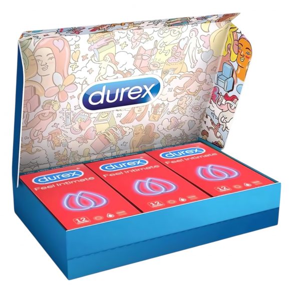 Durex Feel Intimate - λεπτό προφυλακτικό συσκευασία (3 x 12 τεμ)