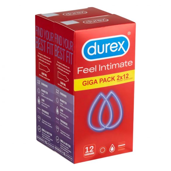 Durex Feel Intimate - λεπτά προφυλακτικά πακέτο (2x12 τεμ.)