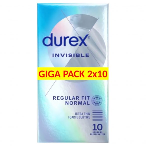 Durex Invisible Extra Sensitive - λεπτό προφυλακτικό (20 τεμάχια) 