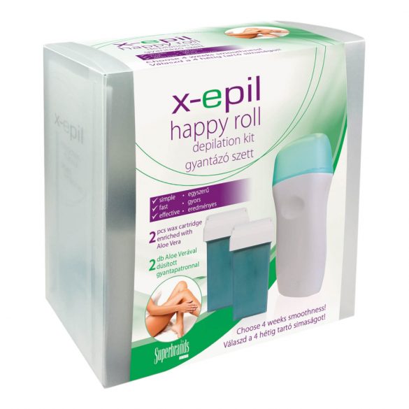 X-Epil Happy roll - σετ αποτρίχωσης