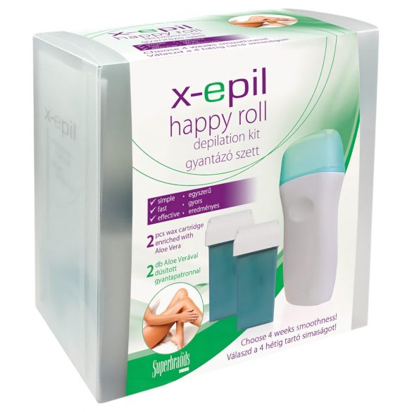 X-Epil Happy roll - σετ αποτρίχωσης με κερί