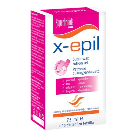 X-Epil - σετ αποτρίχωσης με φυσίγγιο ζάχαρης