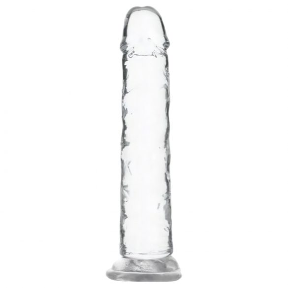 Addiction Crystal - διάφανο δονητής με βάση - 18cm